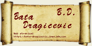 Bata Dragičević vizit kartica